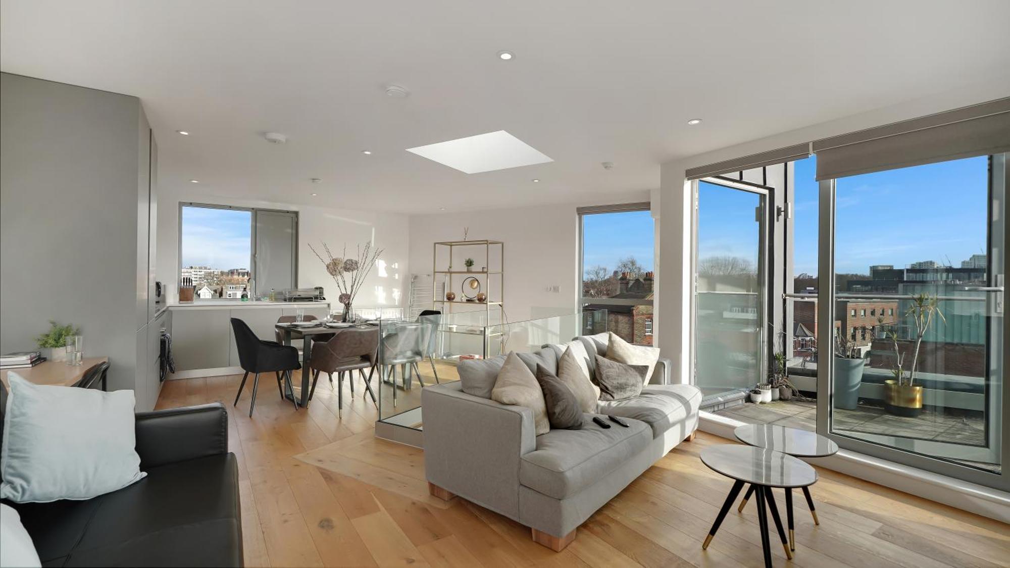Modern And Spacious Penthouse Apartment In Putney With Free Parking London Eksteriør bilde